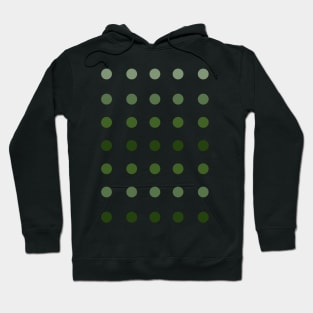 Rows of Green Dots Hoodie